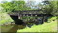 Bailey bridge across the river Devon