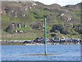 NM6286 : Navigation marker in the South Channel by Oliver Dixon