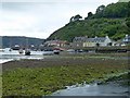 Lower Fishguard harbour at low tide