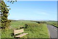 Roadside bench near Lagganhooly Wood