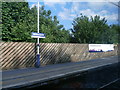 Platform at Wilmslow train Station