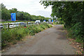 Disused road beside M3