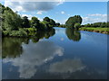 Looking south along the River Trent