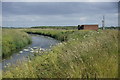 SD3402 : Pumping station beside the River Alt at Lunt Meadows by Mike Pennington