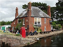 SX9390 : "The Double Locks Inn" by The Exeter Canal by Neil Theasby