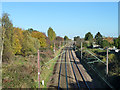 Railway north of Hoe Lane bridge