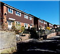 Houses near the western end of Wesley Road, Whitecroft