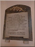 SN5981 : St Padarn, Llanbadarn Fawr: memorial (J) by Basher Eyre