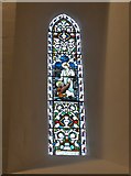 SN5981 : St Padarn, Llanbadarn Fawr: stained glass window (l) by Basher Eyre