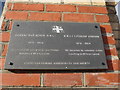 Plaque on the old lifeboat station, Queens Road