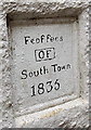 Feoffees of South Town 1835 plaque, Dartmouth