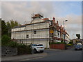 Scaffolding on a house in Queens Road