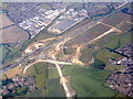 TL0325 : Roadworks for a link to the M1 from the west by M J Richardson