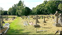 SO5923 : Western end of St. Mary's graveyard by Jonathan Billinger