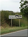 TM0181 : Welcome to The Brecks sign by Geographer