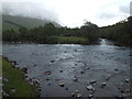 NN2938 : River confluence near Bridge of Orchy by Malc McDonald