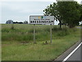 TM0780 : Bressingham Village Name sign by Geographer