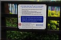 Water fountains information board, Droitwich Lido, Droitwich Spa, Worcs