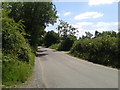 Looking south-east on the lane from Woodborough