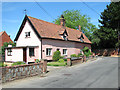 Pink cottages at Cross Street