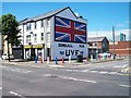 Union Jack mural at the Donegall Pass interface