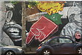 View of a wall of street art on Bream Street #4