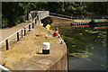 View of the River Lea from the footbridge by Old Ford Lock #5