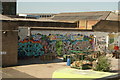 View of street art at the rear of Things from Hackney Wick station #3