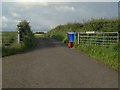 Farm road to Brunthill Farm