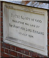 St Andrew, Whitehall Park, Upper Holloway - Foundation stone