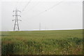 Pylons in a field, Bickerstaffe