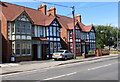 Four distinctively-patterned houses in Bicester