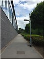 Newcastle-under-Lyme: footpath alongside Sainsbury