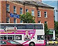 Ruair? McSorley "The Frostbit Boy" promoting  NI Broadband on the side of a Metro bus