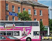 J3375 : Ruairí McSorley "The Frostbit Boy" promoting  NI Broadband on the side of a Metro bus by Eric Jones