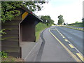 Bus shelter along the A34 in Aston-By-Stone