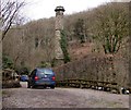 Grade II Listed chimney of  the former Clearwater Mill, Whitebrook