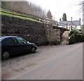 Bank reinforcement near Maes Llymysten, Whitebrook