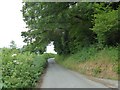 Steep hill to Ten Oaks farm