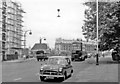 North on Blackfriars Road over Blackfriars Bridge, 1956