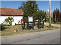 TM1768 : Post Office The Street Postbox by Geographer
