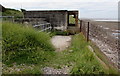 North side of a derelict building above St Ishmael beach