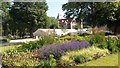 Graduation marquee in gardens at University of Manchester