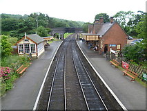 TG1141 : View from the footbridge at Weybourne station by Marathon