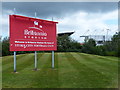 At the entrance to the Britannia Stadium