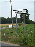 TG1523 : Roadsign on Buxton Road by Geographer