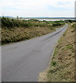 Access road to Carmarthen Bay Holiday Park near Kidwelly