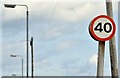 J5978 : Speed limit and street lights, Donaghadee (July 2015) by Albert Bridge