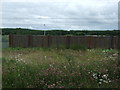 Fence in front of the Airdrie - Bathgate Railway