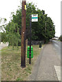 TG2115 : Cross Keys Close Bus Stop by Geographer